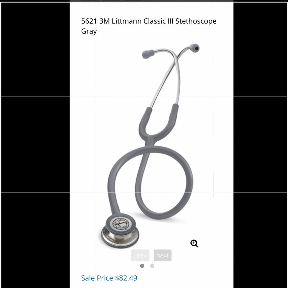 3M Littmann Classic III Stethoscope Gray